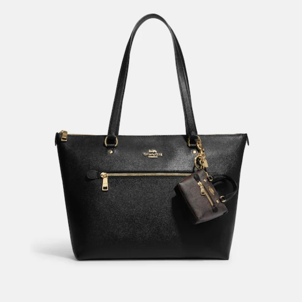coach mini gallery tote keychain